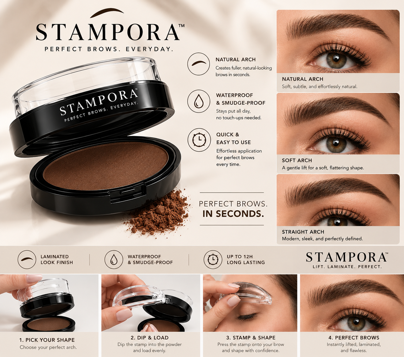 Stampora Brow Powder Stamp