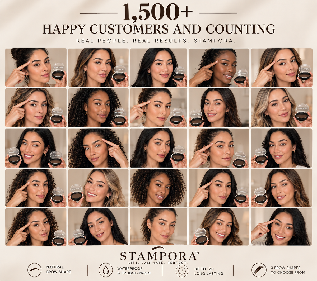 Stampora Brow Powder Stamp