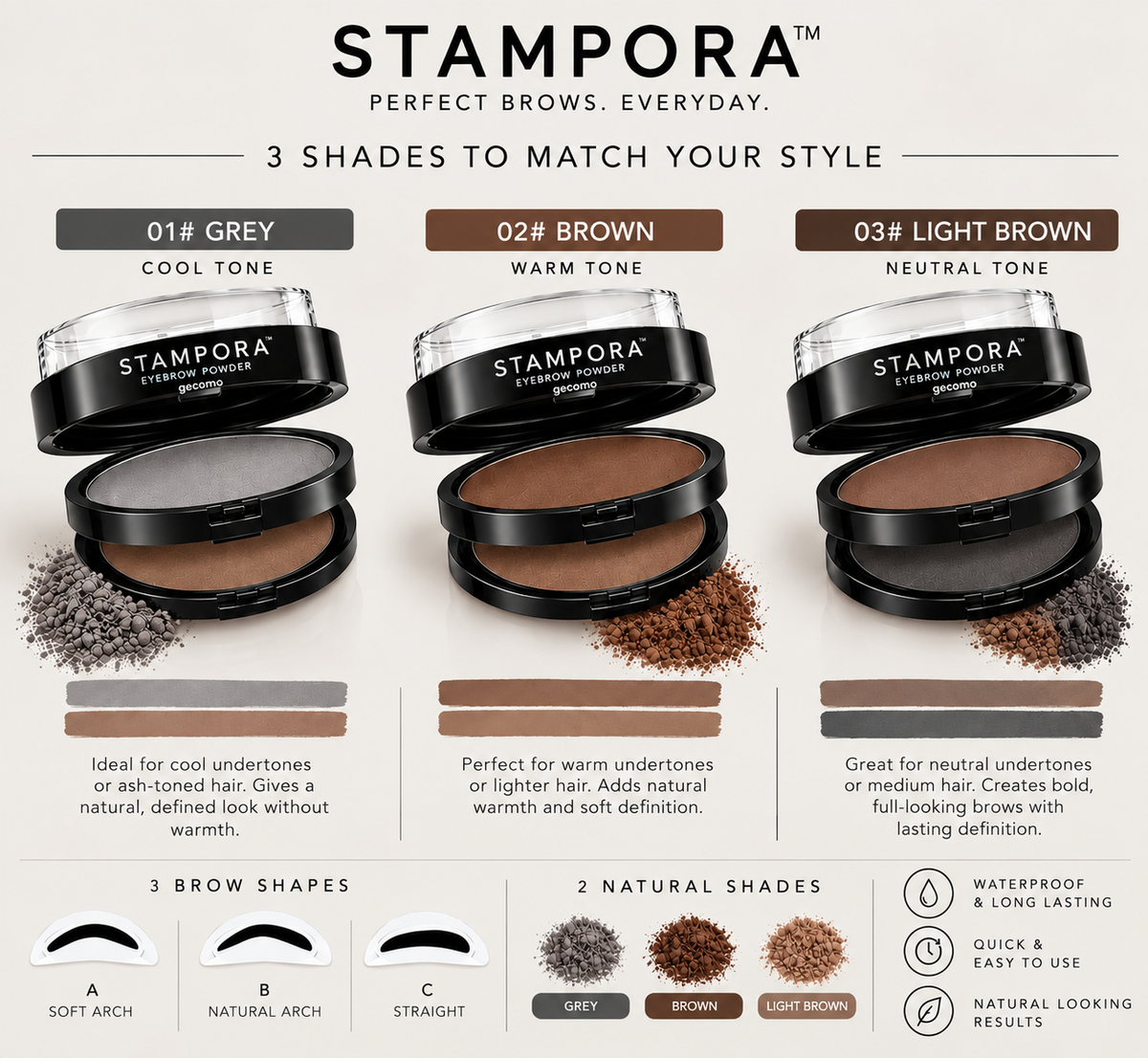 Stampora Brow Powder Stamp